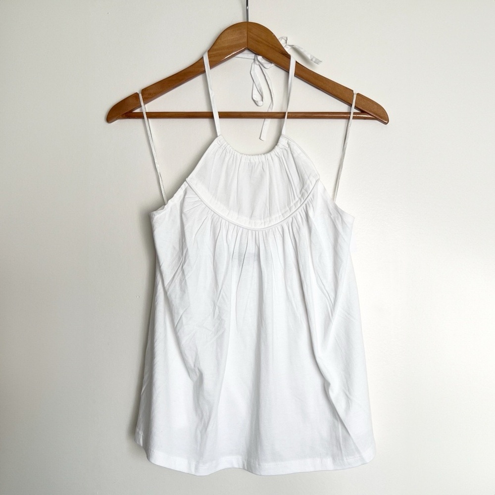 Banana Republic Malibu Halter Top in White